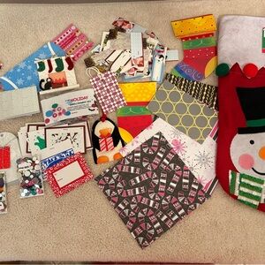 Festive Holiday Gift Tags new Stocking and Variety of Package Decorations